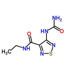 4-(Carbamoylamino)-n-ethyl-1,2,5-thiadiazole-3-carboxamide Structure,89465-64-5Structure