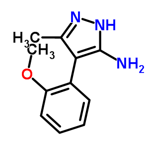 4-(2-Methoxyphenyl)-3-methyl-1h-pyrazol-5-amine Structure,895010-58-9Structure