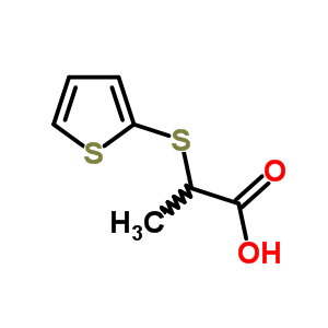 2-Thiophen-2-ylsulfanylpropanoic acid Structure,89639-76-9Structure