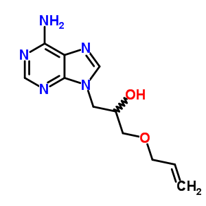 9H-purine-9-ethanol,6-amino-a-[(2-propen-1-yloxy)methyl]- Structure,89760-74-7Structure