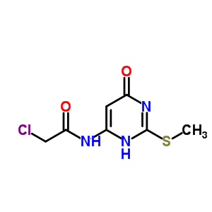 2-Chloro-n-(2-methylsulfanyl-6-oxo-3h-pyrimidin-4-yl)acetamide Structure,89791-80-0Structure