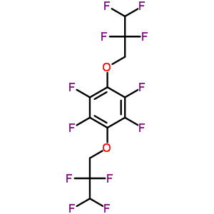 Tetrafluoro-1,4-bis(2,2,3,3-tetrafluoropropoxy)benzene Structure,89847-88-1Structure