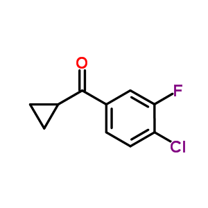 4-Chloro-3-fluoro-phenyl)-cyclopropyl-methanone Structure,898790-06-2Structure