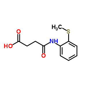 4-{[2-(Methylthio)phenyl]amino}-4-oxobutanoic acid Structure,899016-21-8Structure