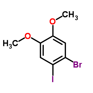 1-Bromo-2-iodo-4,5-dimethoxybenzene Structure,89978-46-1Structure