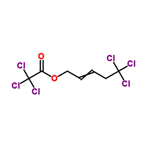 Aceticacid, 2,2,2-trichloro-, 5,5,5-trichloro-2-penten-1-yl ester Structure,90048-16-1Structure