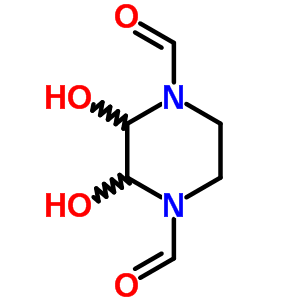 2,3-Dihydroxypiperazine-1,4-dicarbaldehyde Structure,90084-48-3Structure