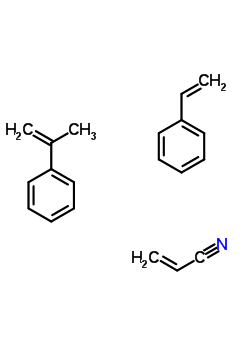 2-Propenenitrile polymer with ethenylbenzene and (1-methylethenyl)benzene Structure,9010-96-2Structure