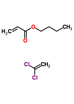 2-Propenoic acid, butyl ester, polymer with 1,1-dichloroethene Structure,9011-09-0Structure