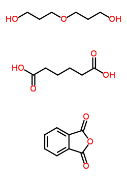 Hexanedioic acid polymer with 1,3-isobenzofurandione and oxybis(propanol) Structure,9011-80-7Structure