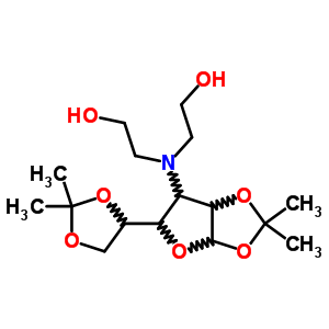 2-[[3-(2,2-Dimethyl-1,3-dioxolan-4-yl)-7,7-dimethyl-2,6,8-trioxabicyclo[3.3.0]oct-4-yl]-(2-hydroxyethyl)amino]ethanol Structure,90129-02-5Structure