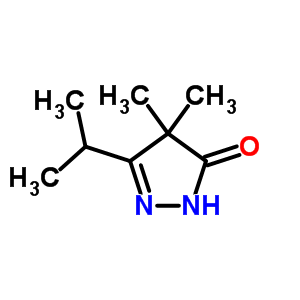 3H-pyrazol-3-one,2,4-dihydro-4,4-dimethyl-5-(1-methylethyl)- Structure,90152-74-2Structure