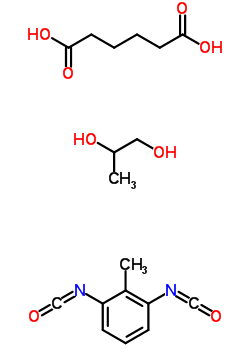 Propylene glycol, adipic acid, tolylene diisocyanate polymer Structure,9019-93-6Structure