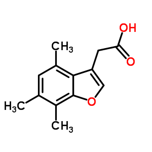 (4,6,7-Trimethyl-1-benzofuran-3-yl)acetic acid Structure,902139-76-8Structure