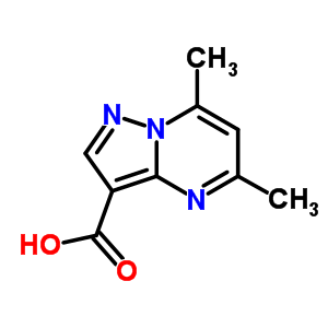 5,7-Dimethylpyrazolo[1,5-a]pyrimidine-3-carboxylic acid Structure,90349-23-8Structure