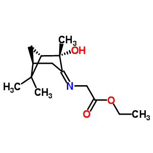 (1S,2s,5s)-ethyl [(2-hydroxypinan-3-ylene)amino]acetate Structure,90473-00-0Structure