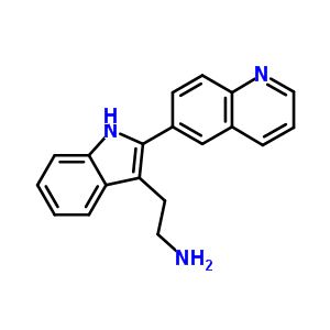 2-(2-Quinolin-6-yl-1h-indol-3-yl)-ethylamine Structure,904816-15-5Structure