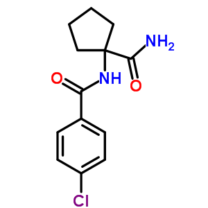 N-(1-carbamoyl-cyclopentyl)-4-chloro-benzamide Structure,904816-29-1Structure