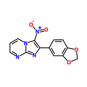 2-Benzo[1,3]dioxol-5-yl-3-nitro-imidazo[1,2-a]pyrimidine Structure,904816-56-4Structure