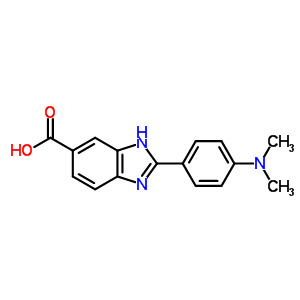 2-(4-Dimethylaminophenyl)-1h-benzimidazole-5-carboxylic acid Structure,904817-05-6Structure