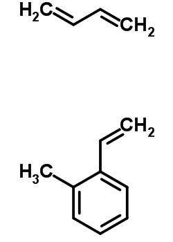 Vinyltoluene, butadiene polymer Structure,9052-61-3Structure