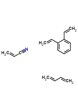 2-Propenenitrile, polymer with 1,3-butadiene and diethenylbenzene Structure,9052-77-1Structure