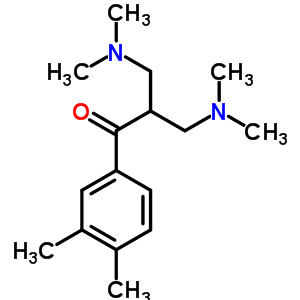 3-Dimethylamino-2-(dimethylaminomethyl)-1-(3,4-dimethylphenyl)propan-1-one Structure,90548-68-8Structure