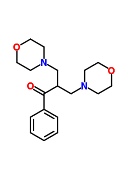 3-Morpholin-4-yl-2-(morpholin-4-ylmethyl)-1-phenyl-propan-1-one Structure,90548-72-4Structure