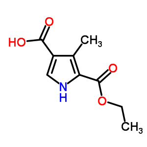 5-(Ethoxycarbonyl)-4-methyl-1h-pyrrole-3-carboxylic acid Structure,90610-57-4Structure