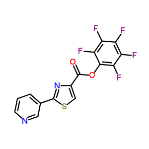 Pentafluorophenyl 2-pyrid-3-yl-1,3-thiazole-4-carboxylate Structure,906352-58-7Structure