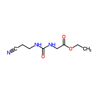 Ethyl 2-(2-cyanoethylcarbamoylamino)acetate Structure,90641-79-5Structure