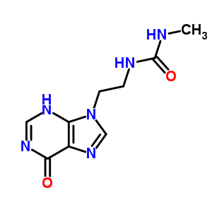 3-Methyl-1-[2-(6-oxo-3h-purin-9-yl)ethyl]urea Structure,90674-44-5Structure