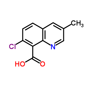 7-Chloro-3-methyl-8-quinolinecarboxylic acid Structure,90717-03-6Structure