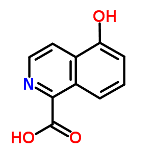 1-Isoquinolinecarboxylicacid, 5-hydroxy- Structure,90800-37-6Structure