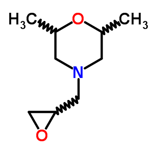 2,6-Dimethyl-4-(oxiran-2-ylmethyl)morpholine Structure,90950-33-7Structure