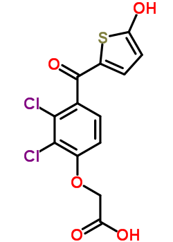 2-[2,3-Dichloro-4-(5-hydroxythiophene-2-carbonyl)phenoxy]acetic acid Structure,90966-18-0Structure