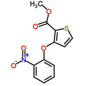 Methyl 3-(2-nitrophenoxy)-2-thiophenecarboxylate Structure,91041-18-8Structure