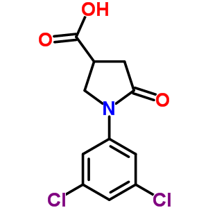 1-(3,5-Dichlorophenyl)-5-oxopyrrolidine-3-carboxylic acid Structure,91064-26-5Structure