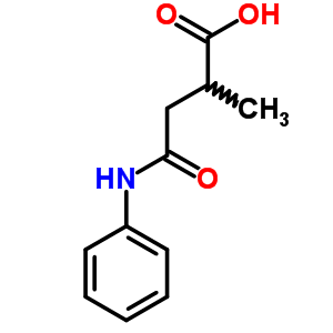 Butanoic acid,2-methyl-4-oxo-4-(phenylamino)- Structure,91133-68-5Structure