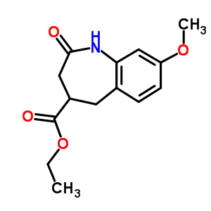 Ethyl8-methoxy-2-oxo-2,3,4,5-tetrahydro-1h-benzo[b]azepine-4-carboxylate Structure,912366-83-7Structure