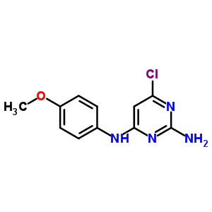 2,4-Pyrimidinediamine, 6-chloro-n4-(4-methoxyphenyl)- Structure,91241-38-2Structure