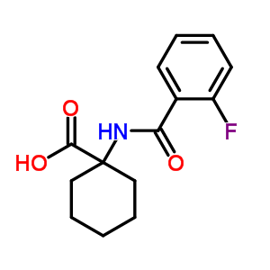 1-(2-Fluoro-benzoylamino)-cyclohexanecarboxylic acid Structure,912771-23-4Structure