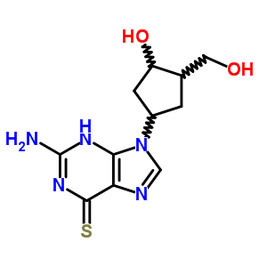 2-Amino-9-[3-hydroxy-4-(hydroxymethyl)cyclopentyl]-3h-purine-6-thione Structure,91296-13-8Structure