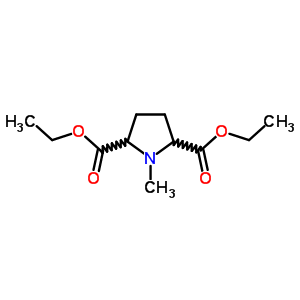 Diethyl 1-methylpyrrolidine-2,5-dicarboxylate Structure,91334-03-1Structure