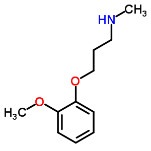 [3-(2-Methoxy-phenoxy)-propyl]-methyl-amine Structure,91340-38-4Structure