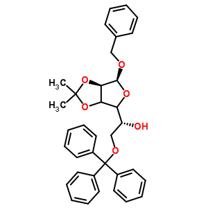 Benzyl 2,3-o-isopropylidene-6-trityl-alpha-d-mannofuranose Structure,91364-11-3Structure