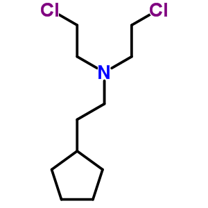 2-Chloro-n-(2-chloroethyl)-n-(2-cyclopentylethyl)ethanamine Structure,91369-36-7Structure