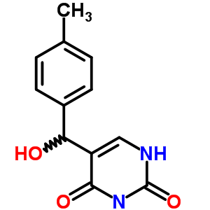 5-[Hydroxy-(4-methylphenyl)methyl]-1h-pyrimidine-2,4-dione Structure,91393-24-7Structure