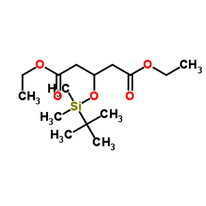 Diethyl 3-(tert-butyldimethylsilyloxy)glutarate Structure,91424-39-4Structure