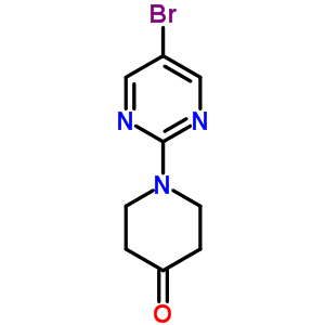 1-(5-Bromopyrimidin-2-yl)-4-piperidinone Structure,914347-64-1Structure